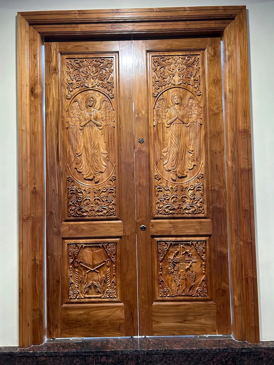 Carved Double Door