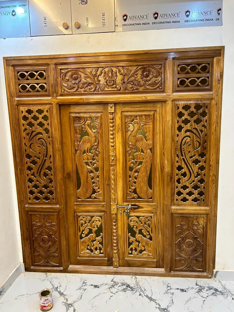 Carved Pooja Door